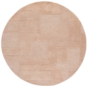 Safavieh Harvest Modern Area Rug - Hand-tufted Polyester With Geometric Design For Stylish Interiors Brown Polyester Pile Hvt401t-3