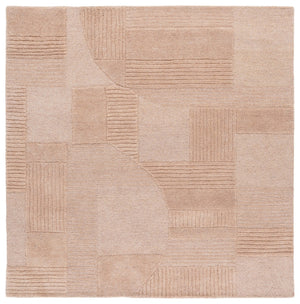 Safavieh Harvest Modern Area Rug - Hand-tufted Polyester With Geometric Design For Stylish Interiors Brown Polyester Pile Hvt401t-3