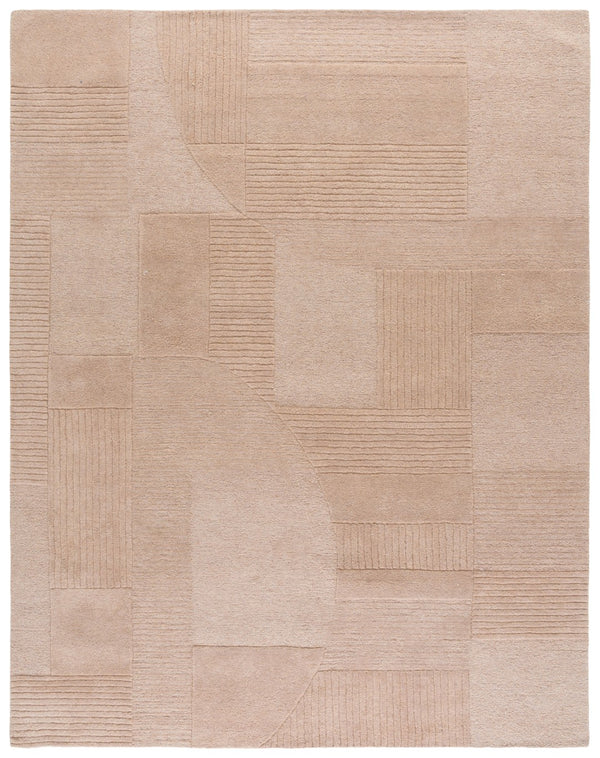 Safavieh Harvest Modern Area Rug - Hand-tufted Polyester With Geometric Design For Stylish Interiors Brown Polyester Pile Hvt401t-3