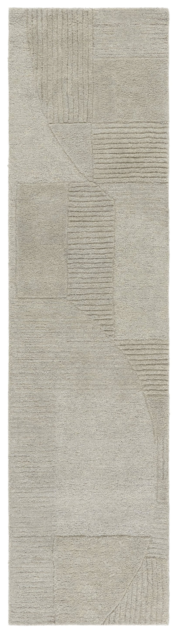 Safavieh Harvest Hand-tufted Runner Rug - Modern Geometric Design For Elegant Home Décor And Comfort Sage ,Grey Polyester Pile Hvt401w-29