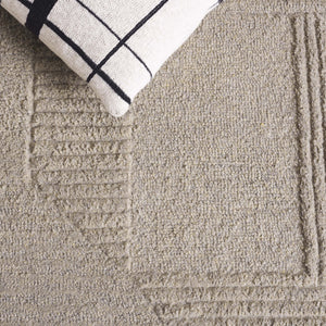 Safavieh Harvest Hand-tufted Runner Rug - Modern Geometric Design For Elegant Home Décor And Comfort Sage ,Grey Polyester Pile Hvt401w-5