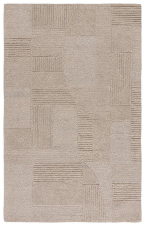 Safavieh Harvest Modern Area Rug - Hand-tufted Polyester With Geometric Design For Stylish Interiors Sage ,Grey Polyester Pile Hvt401w-6