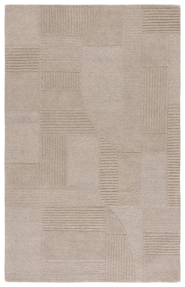 Safavieh Harvest Modern Area Rug - Hand-tufted Polyester With Geometric Design For Stylish Interiors Sage ,Grey Polyester Pile Hvt401w-6