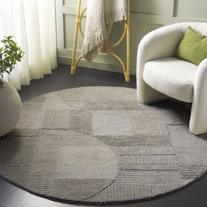 Safavieh Harvest Hand-tufted Runner Rug - Modern Geometric Design For Elegant Home Décor And Comfort Sage ,Grey Polyester Pile Hvt401w-6r