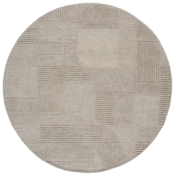 Safavieh Harvest Hand-tufted Runner Rug - Modern Geometric Design For Elegant Home Décor And Comfort Sage ,Grey Polyester Pile Hvt401w-6r