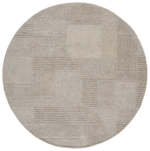Safavieh Harvest Modern Area Rug - Hand-tufted Polyester With Geometric Design For Stylish Interiors Sage ,Grey Polyester Pile Hvt401w-6