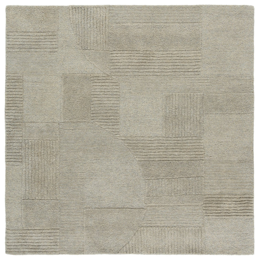 Safavieh Harvest Hand-tufted Runner Rug - Modern Geometric Design For Elegant Home Décor And Comfort Sage ,Grey Polyester Pile Hvt401w-6sq