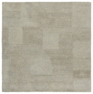 Safavieh Harvest Modern Area Rug - Hand-tufted Polyester With Geometric Design For Stylish Interiors Sage ,Grey Polyester Pile Hvt401w-6