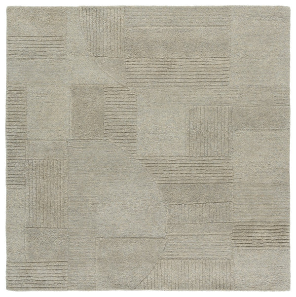 Safavieh Harvest Modern Area Rug - Hand-tufted Polyester With Geometric Design For Stylish Interiors Sage ,Grey Polyester Pile Hvt401w-6