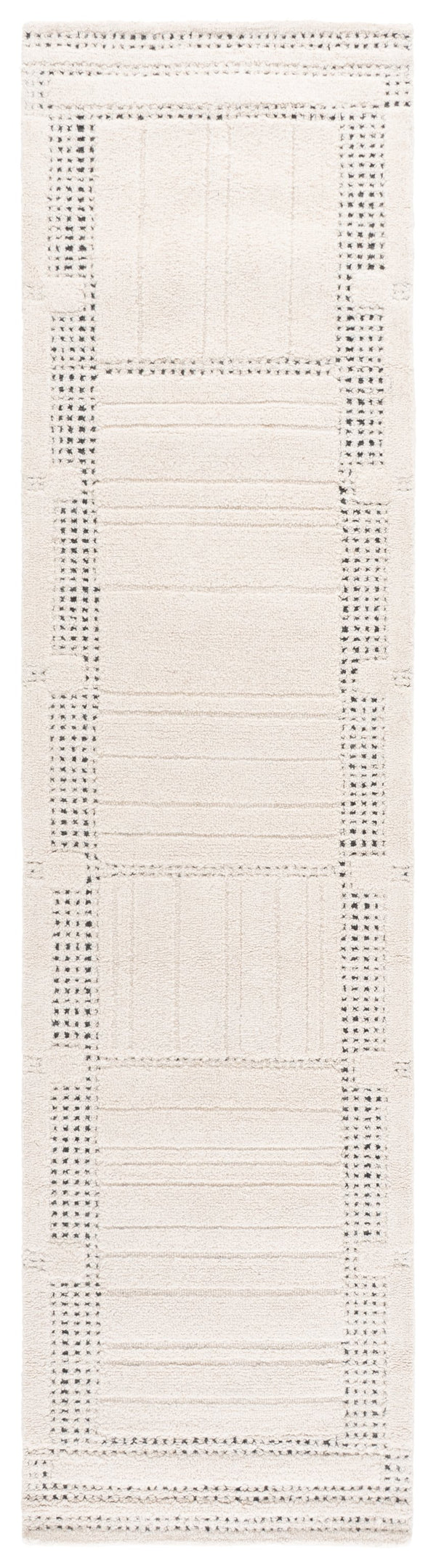 Safavieh Harvest Hand-Tufted Ivory Runner — Wool-Cotton Blend, Low-Profile Comfort For Hallways & Entryways 2'-3" x 9'-0" HVT402A-29