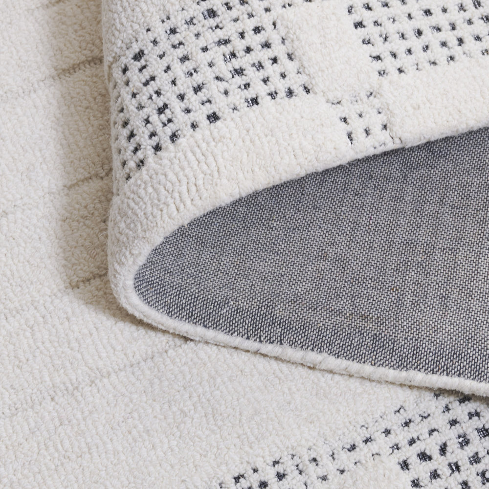 Safavieh Harvest Ivory Hand-Tufted Wool-Cotton Rug — Low-Profile Modern Neutral Accent For Living Rooms 4'-0" x 6'-0" HVT402A-4