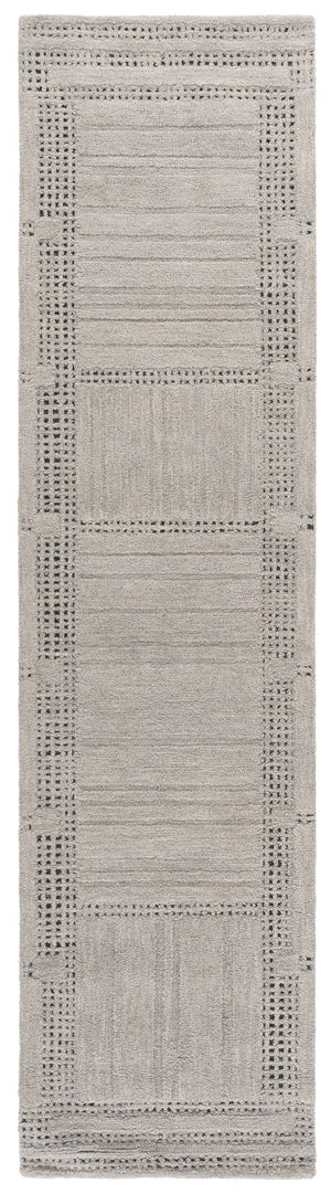 Safavieh Harvest Hand-Tufted Round Area Rug In Silver Grey — Wool-Cotton Blend, Low-Profile Pile, Timeless Elegance 6'-0" x 6'-0" HVT402G-6R