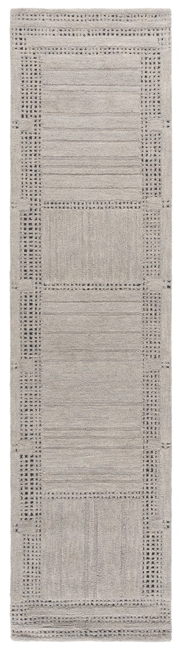 Safavieh Harvest Hand-Tufted Silver Grey Wool-Cotton Rug — Minimalist Low-Pile Elegance To Anchor Rooms 8'-0" x 10'-0" HVT402G-8