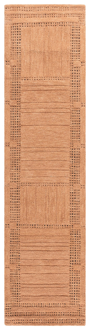 Safavieh Harvest Hand‑Tufted Rust Wool-Cotton Rug — Warm Geometric Texture, Durable Soft Low Pile, Made In India 3'-0" x 5'-0" HVT402P-3