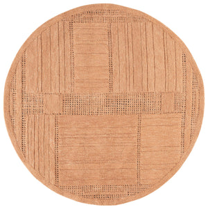 Safavieh Harvest Hand‑Tufted Rust Wool-Cotton Rug — Warm Geometric Texture, Durable Soft Low Pile, Made In India 3'-0" x 5'-0" HVT402P-3