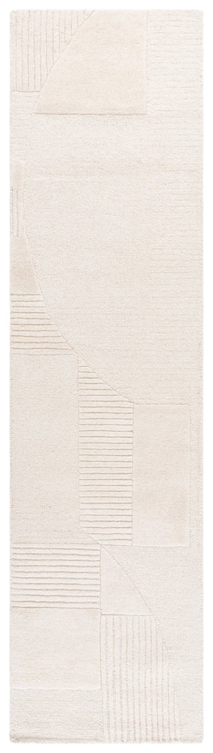 Safavieh Harvest Hand-Tufted Ivory Area Rug 3X5 Low Pile Wool-Cotton Blend—Durable, Neutral Accent For Rooms 3'-0" x 5'-0" HVT403A-3