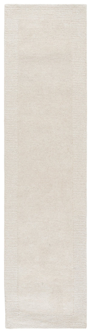 Safavieh Harvest Hand-Tufted Ivory Round Rug, 80% Wool 20% Cotton, Low-Profile 3/8" Pile, Timeless Minimalist Elegance 6'-0" x 6'-0" HVT404A-6R