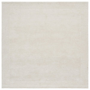Safavieh Harvest Hand-Tufted Ivory Round Rug, 80% Wool 20% Cotton, Low-Profile 3/8" Pile, Timeless Minimalist Elegance 6'-0" x 6'-0" HVT404A-6R