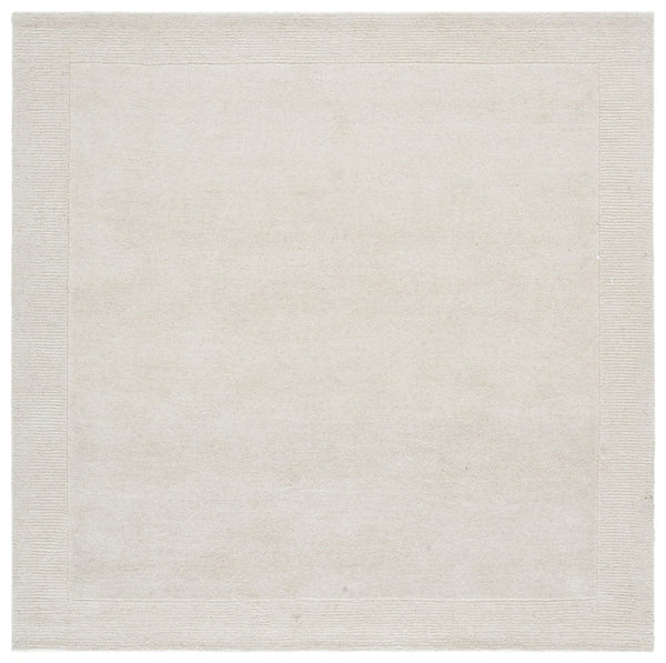 Safavieh Harvest Hand-Tufted Ivory Round Rug, 80% Wool 20% Cotton, Low-Profile 3/8" Pile, Timeless Minimalist Elegance 6'-0" x 6'-0" HVT404A-6R