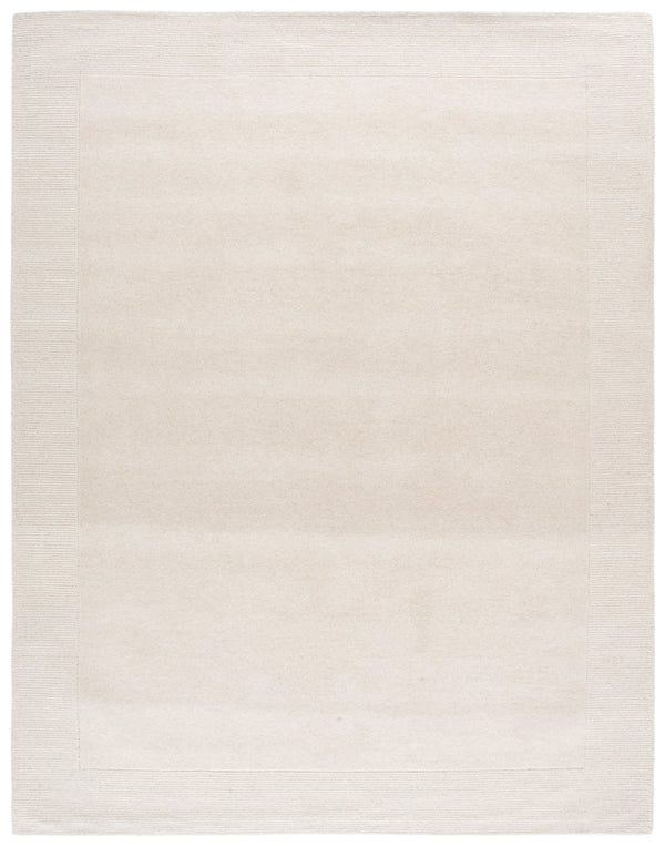 Safavieh Harvest Hand-Tufted Ivory Round Rug, 80% Wool 20% Cotton, Low-Profile 3/8" Pile, Timeless Minimalist Elegance 6'-0" x 6'-0" HVT404A-6R