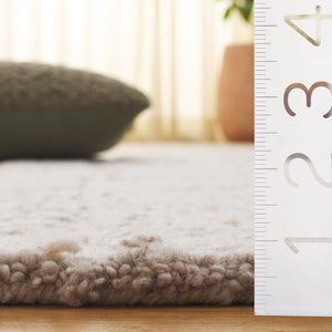Safavieh Harvest Area Rug - Hand-tufted Luxury Wool Blend, Elegant Minimalist Design For Cozy Home Decor Beige 80% Wool 20% Cotton Hvt501b-3
