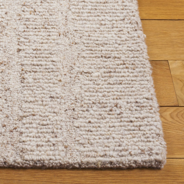 Safavieh Harvest Area Rug - Hand-tufted Luxury Wool Blend, Elegant Minimalist Design For Cozy Home Decor Beige 80% Wool 20% Cotton Hvt501b-3