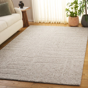 Safavieh Harvest Area Rug - Hand-tufted Luxury Wool Blend, Elegant Minimalist Design For Cozy Home Decor Beige 80% Wool 20% Cotton Hvt501b-3