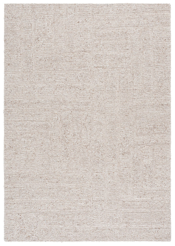 Safavieh Harvest Area Rug - Hand-tufted Luxury Wool Blend, Elegant Minimalist Design For Cozy Home Decor Beige 80% Wool 20% Cotton Hvt501b-3