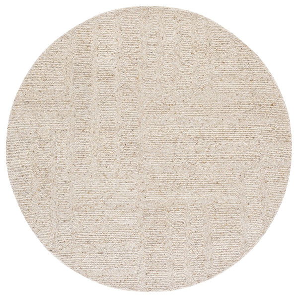 Safavieh Harvest Area Rug - Hand-tufted Luxury Wool Blend, Elegant Minimalist Design For Cozy Home Decor Beige 80% Wool 20% Cotton Hvt501b-3