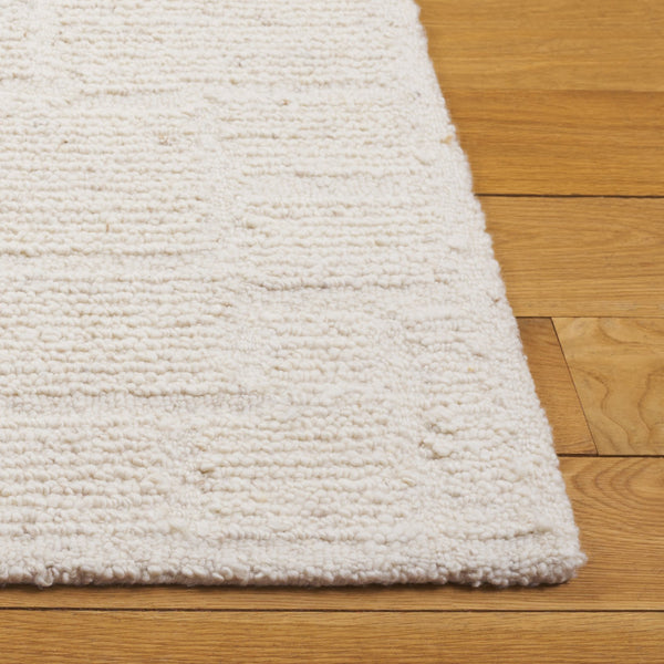 Safavieh Harvest Elegant Hand-tufted Runner Rug For Hallways - Luxurious Wool & Cotton Blend, India Craftsmanship Ivory 80% Wool 20% Cotton Hvt502a-5