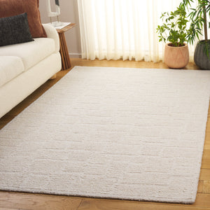 Safavieh Harvest Elegant Hand-tufted Runner Rug For Hallways - Luxurious Wool & Cotton Blend, India Craftsmanship Ivory 80% Wool 20% Cotton Hvt502a-5