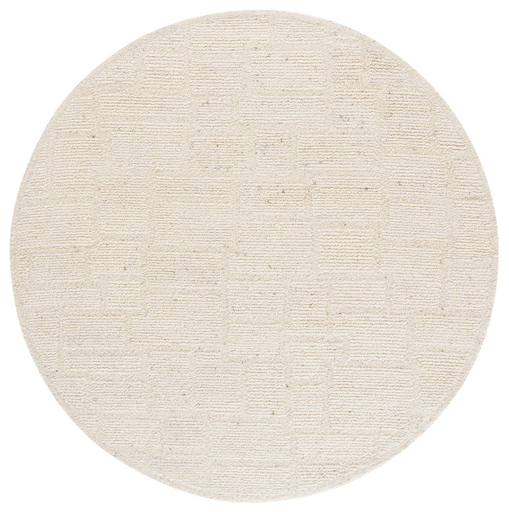 Safavieh Harvest Elegant Hand-tufted Runner Rug For Hallways - Luxurious Wool & Cotton Blend, India Craftsmanship Ivory 80% Wool 20% Cotton Hvt502a-6sq
