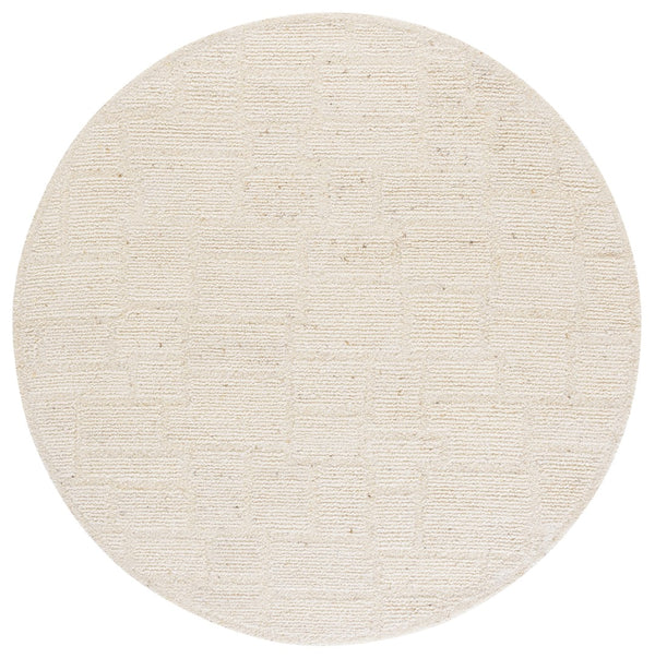 Safavieh Harvest Elegant Hand-tufted Area Rug For Cozy Living Spaces – Soft Wool And Cotton Blend Comfort Ivory 80% Wool 20% Cotton Hvt502a-9