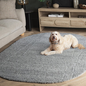Safavieh Harvest Elegant Hand-tufted Area Rug In Timeless Style - Cozy Comfort For Any Home Décor Space Grey 80% Wool 20% Cotton Hvt503f-3ov