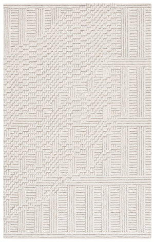 Safavieh Harvest Hand Tufted Wool-cotton Runner Rug - Modern Geometric Design For Stylish Home Interiors Natural ,Ivory 85% Wool,15% Cotton Hvt601a-5