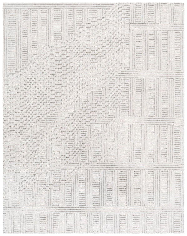 Safavieh Harvest Hand Tufted Wool-cotton Runner Rug - Modern Geometric Design For Stylish Home Interiors Natural ,Ivory 85% Wool,15% Cotton Hvt601a-8