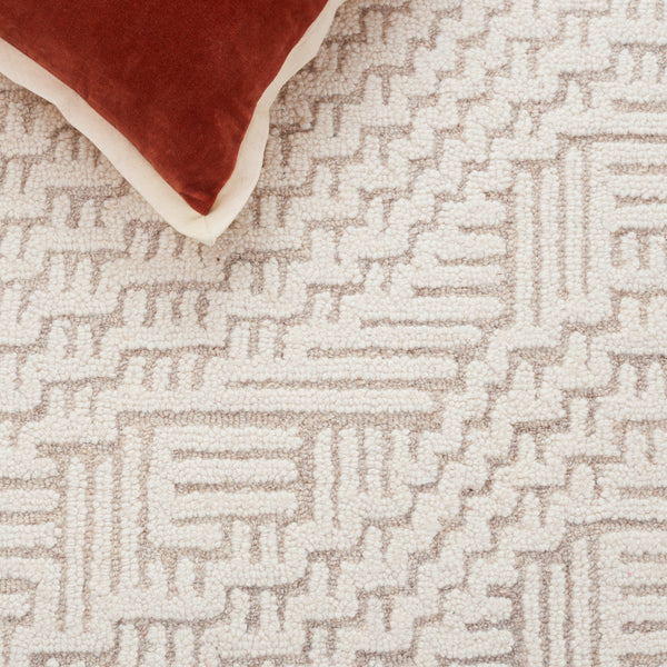 Safavieh Harvest Hand Tufted Wool-cotton Runner Rug - Modern Geometric Design For Stylish Home Interiors Beige ,Ivory 85% Wool,15% Cotton Hvt601b-5