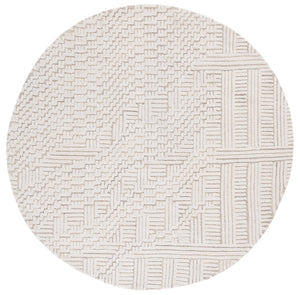 Safavieh Harvest Hand Tufted Wool-cotton Runner Rug - Modern Geometric Design For Stylish Home Interiors Beige ,Ivory 85% Wool,15% Cotton Hvt601b-6r