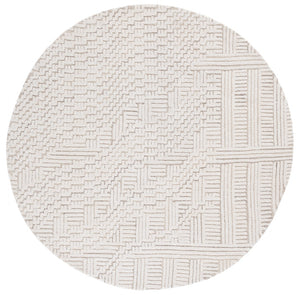 Safavieh Harvest Elegant Hand-tufted Area Rug In Premium Wool Blend - Modern Geometric Design For Your Home Beige ,Ivory 85% Wool,15% Cotton Hvt601b-4
