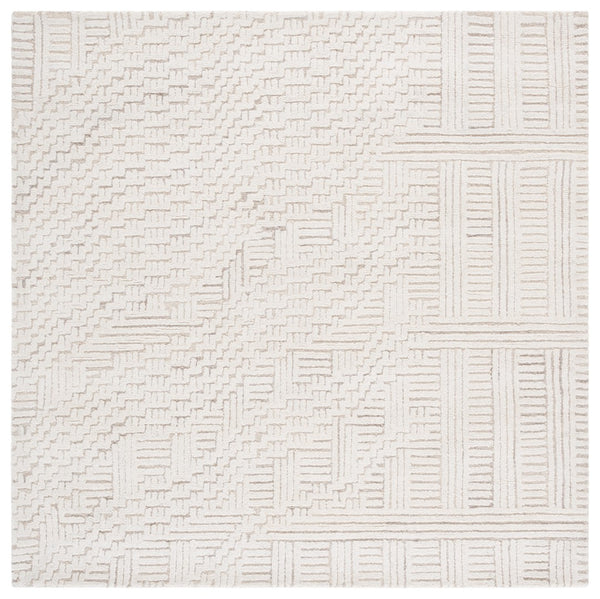 Safavieh Harvest Elegant Hand-tufted Area Rug In Premium Wool Blend - Modern Geometric Design For Your Home Beige ,Ivory 85% Wool,15% Cotton Hvt601b-4