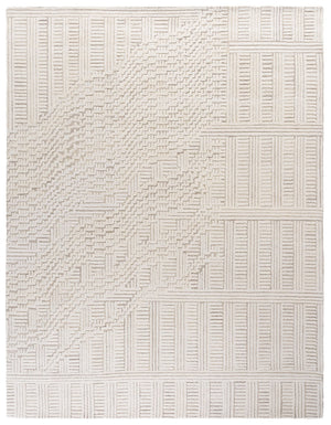 Safavieh Harvest Hand Tufted Wool-cotton Runner Rug - Modern Geometric Design For Stylish Home Interiors Beige ,Ivory 85% Wool,15% Cotton Hvt601b-8
