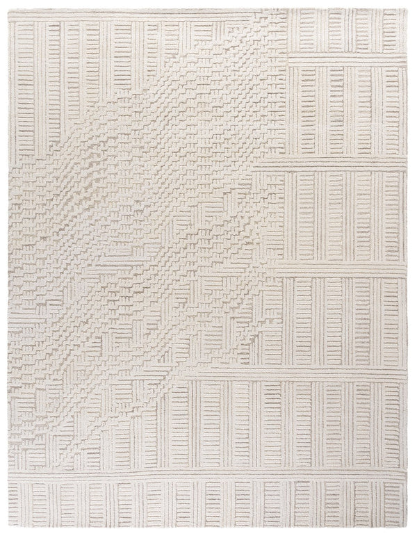 Safavieh Harvest Hand Tufted Wool-cotton Runner Rug - Modern Geometric Design For Stylish Home Interiors Beige ,Ivory 85% Wool,15% Cotton Hvt601b-8