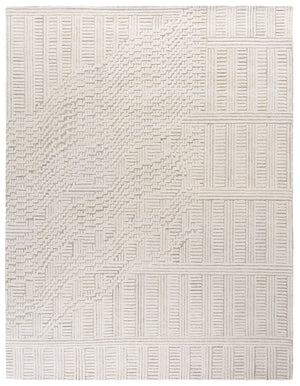 Safavieh Harvest Elegant Hand-tufted Area Rug In Premium Wool Blend - Modern Geometric Design For Your Home Beige ,Ivory 85% Wool,15% Cotton Hvt601b-4