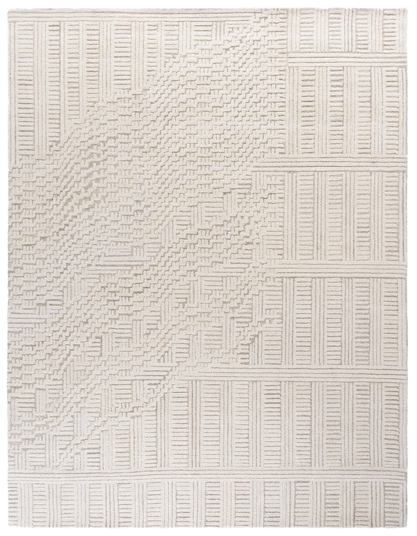 Safavieh Harvest Elegant Hand-tufted Area Rug In Premium Wool Blend - Modern Geometric Design For Your Home Beige ,Ivory 85% Wool,15% Cotton Hvt601b-4