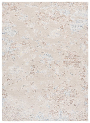 Safavieh Harvest Elegant Hand-tufted Area Rug For Modern Hallways - Exquisite Wool And Cotton Blend Design Taupe ,Blue 80% Wool,20% Cotton Hvt703m-6sq