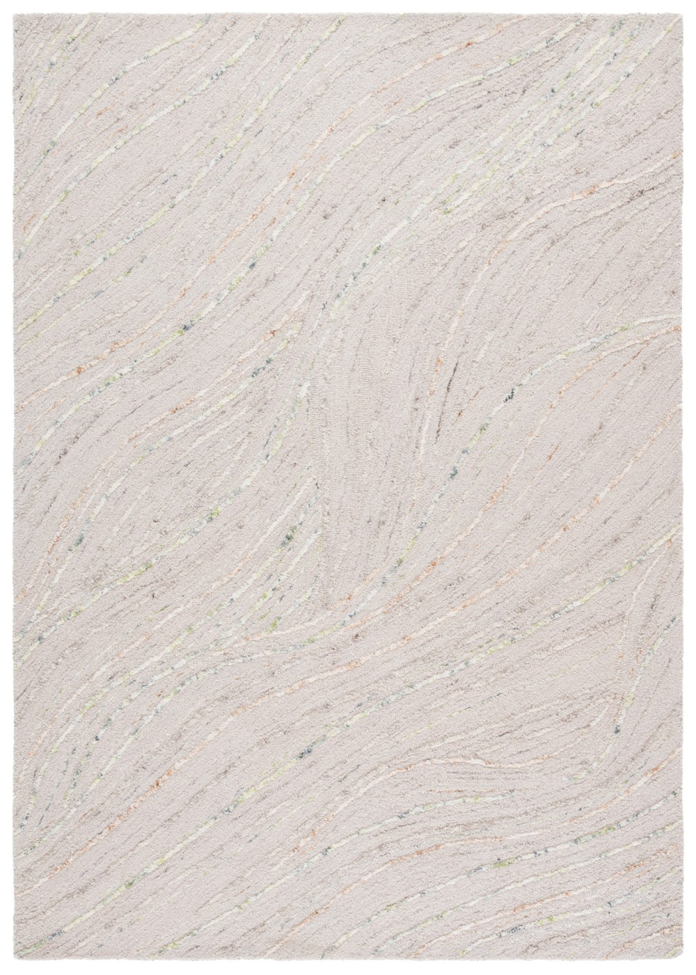 Safavieh Harvest Elegant Hand-tufted Runner Rug In Soft Tones For Stylish Home Décor And Comfort Beige ,Green 80% Wool,20% Cotton Hvt705b-6sq