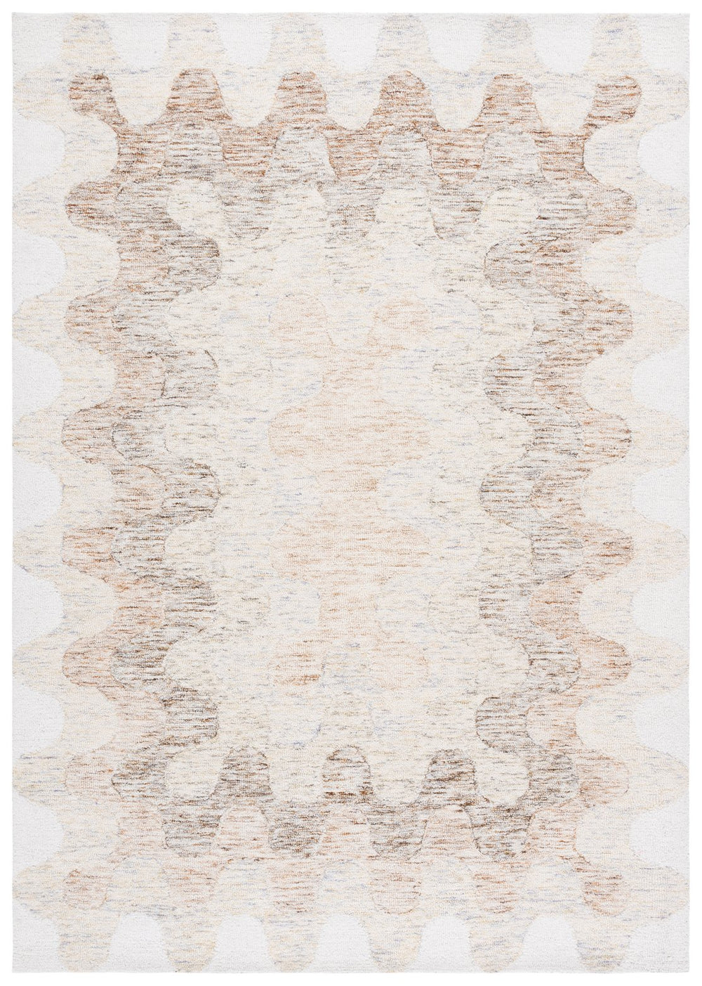 Safavieh Harvest 5x8 Ft Hand-tufted Beige Brown Area Rug – Modern Elegance For Your Living Space Decor Beige ,Brown 80% Wool,20% Cotton Hvt706t-5