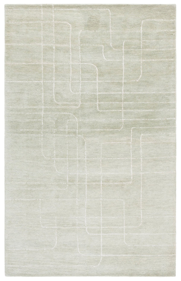 Safavieh Harvest Hand-Tufted Wool Rug In Sage With Modern Geometric Pattern, Low Pile 3/8" For Cozy Rooms 8'-0" x 10'-0" HVT801W-8