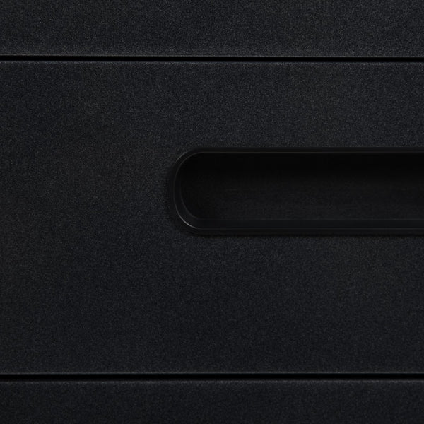 English Elm Wren Ergonomic 3-Drawer Mobile Filing Cabinet with Lock, Anti-Tilt Safety & Versatile Organization Options Black HZ-AP535-01-BK-GG