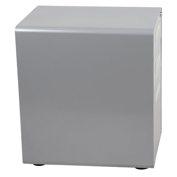 English Elm Wren Ergonomic 3-Drawer Mobile Filing Cabinet with Lock, Anti-Tilt Safety & Versatile Organization Options Gray HZ-AP535-01-GRY-GG